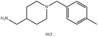 C-[1-(4-Methyl-benzyl)-piperidin-4-yl]-MethylaMine hydrochloride Struktur