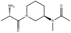 N-[(R)-1-((S)-2-AMino-propionyl)-piperidin-3-yl]-N-Methyl-acetaMide Struktur