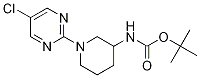 [1-(5-Chloro-pyrimidin-2-yl)-piperidin-3-yl]-carbamic acid tert-butyl ester Struktur