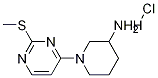 1-(2-Methylsulfanyl-pyrimidin-4-yl)-piperidin-3-ylamine hydrochloride Struktur