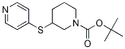 3-(Pyridin-4-ylsulfanyl)-piperidine-1-carboxylic acid tert-butyl ester Struktur