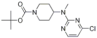 4-[(4-Chloro-pyrimidin-2-yl)-methyl-amino]-piperidine-1-carboxylic acid tert-butyl ester Struktur