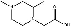 (2,4-DiMethyl-piperazin-1-yl)-acetic acid Struktur