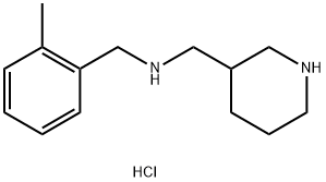 (2-Methyl-benzyl)-piperidin-3-ylMethyl-aMine hydrochloride Struktur