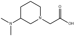 (3-DiMethylaMino-piperidin-1-yl)-acetic acid Struktur