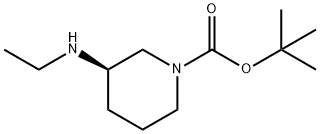 (R)-3-EthylaMino-piperidine-1-carboxylic acid tert-butyl ester Struktur