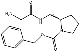 (S)-2-[(2-AMino-acetylaMino)-Methyl]-pyrrolidine-1-carboxylic acid benzyl ester Struktur