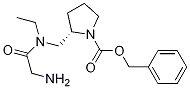 (S)-2-{[(2-AMino-acetyl)-ethyl-aMino]-Methyl}-pyrrolidine-1-carboxylic acid benzyl ester Struktur