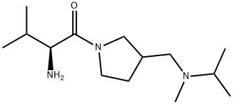 (S)-2-AMino-1-{3-[(isopropyl-Methyl-aMino)-Methyl]-pyrrolidin-1-yl}-3-Methyl-butan-1-one Struktur