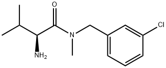 (S)-2-AMino-N-(3-chloro-benzyl)-3,N-diMethyl-butyraMide Struktur