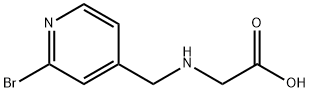 [(2-BroMo-pyridin-4-ylMethyl)-aMino]-acetic acid Struktur