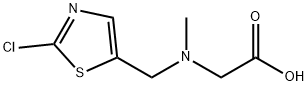 [(2-Chloro-thiazol-5-ylMethyl)-Methyl-aMino]-acetic acid Struktur