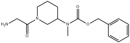 [1-(2-AMino-acetyl)-piperidin-3-ylMethyl]-carbaMic acid benzyl ester Struktur