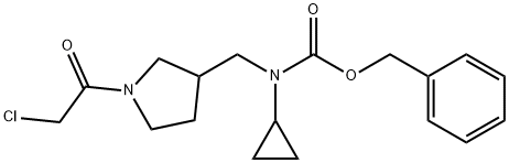 [1-(2-Chloro-acetyl)-pyrrolidin-3-ylMethyl]-cyclopropyl-carbaMic acid benzyl ester Struktur