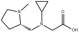 [Cyclopropyl-((S)-1-Methyl-pyrrolidin-2-ylMethyl)-aMino]-acetic acid Struktur