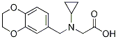 [Cyclopropyl-(2,3-dihydro-benzo[1,4]dioxin-6-ylMethyl)-aMino]-acetic acid Struktur