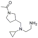 1-(3-{[(2-AMino-ethyl)-cyclopropyl-aMino]-Methyl}-pyrrolidin-1-yl)-ethanone Struktur