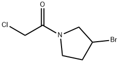 1-(3-BroMo-pyrrolidin-1-yl)-2-chloro-ethanone Struktur