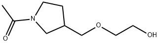 1-[3-(2-Hydroxy-ethoxyMethyl)-pyrrolidin-1-yl]-ethanone Struktur