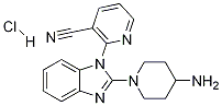 2-(2-(4-aMinopiperidin-1-yl)-1H-benzo[d]iMidazol-1-yl)nicotinonitrile hydrochloride Struktur