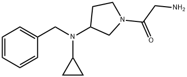 2-AMino-1-[3-(benzyl-cyclopropyl-aMino)-pyrrolidin-1-yl]-ethanone Struktur