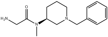 2-AMino-N-((S)-1-benzyl-piperidin-3-yl)-N-Methyl-acetaMide Struktur