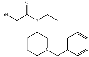 2-AMino-N-(1-benzyl-piperidin-3-yl)-N-ethyl-acetaMide Struktur