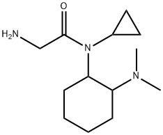 2-AMino-N-cyclopropyl-N-(2-diMethylaMino-cyclohexyl)-acetaMide Struktur