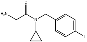 2-AMino-N-cyclopropyl-N-(4-fluoro-benzyl)-acetaMide Struktur