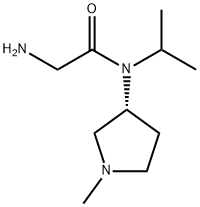 2-AMino-N-isopropyl-N-((R)-1-Methyl-pyrrolidin-3-yl)-acetaMide Struktur