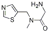 2-AMino-N-Methyl-N-thiazol-5-ylMethyl-acetaMide Struktur