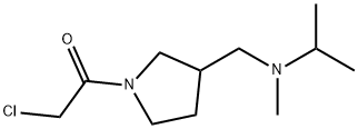 2-Chloro-1-{3-[(isopropyl-Methyl-aMino)-Methyl]-pyrrolidin-1-yl}-ethanone Struktur