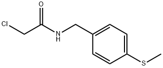 2-Chloro-N-(4-Methylsulfanyl-benzyl)-acetaMide Struktur