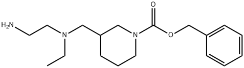 3-{[(2-AMino-ethyl)-ethyl-aMino]-Methyl}-piperidine-1-carboxylic acid benzyl ester Struktur