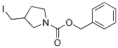 3-IodoMethyl-pyrrolidine-1-carboxylic acid benzyl ester Struktur