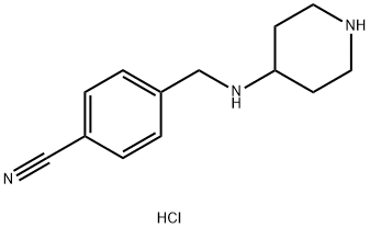 4-(Piperidin-4-ylaMinoMethyl)-benzonitrile hydrochloride Struktur