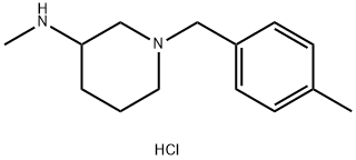 Methyl-[1-(4-Methyl-benzyl)-piperidin-3-yl]-aMine hydrochloride Struktur