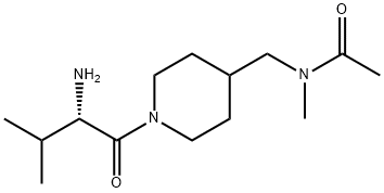 N-[1-((S)-2-AMino-3-Methyl-butyryl)-piperidin-4-ylMethyl]-N-Methyl-aceaMide Struktur