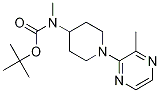 Methyl-[1-(3-methyl-pyrazin-2-yl)-piperidin-4-yl]-carbamic acid tert-butyl ester Struktur