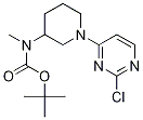 [1-(2-Chloro-pyrimidin-4-yl)-piperidin-3-yl]-methyl-carbamic acid tert-butyl ester Struktur