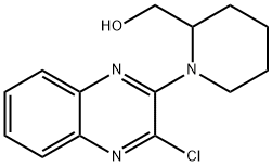 [1-(3-Chloro-quinoxalin-2-yl)-piperidin-2-yl]-methanol Struktur