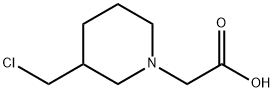 (3-ChloroMethyl-piperidin-1-yl)-acetic acid Struktur