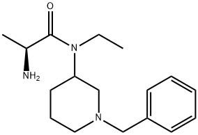 (S)-2-AMino-N-(1-benzyl-piperidin-3-yl)-N-ethyl-propionaMide Struktur