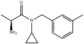 (S)-2-AMino-N-cyclopropyl-N-(3-Methyl-benzyl)-propionaMide Struktur