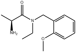 (S)-2-AMino-N-ethyl-N-(2-Methoxy-benzyl)-propionaMide Struktur