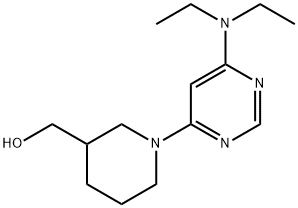 [1-(6-DiethylaMino-pyriMidin-4-yl)-piperidin-3-yl]-Methanol Struktur