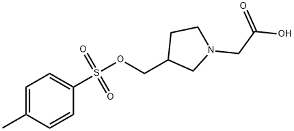 [3-(Toluene-4-sulfonyloxyMethyl)-pyrrolidin-1-yl]-acetic acid Struktur