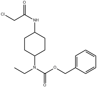 [4-(2-Chloro-acetylaMino)-cyclohexyl]-ethyl-carbaMic acid benzyl ester Struktur