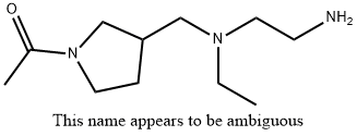 1-(3-{[(2-AMino-ethyl)-ethyl-aMino]-Methyl}-pyrrolidin-1-yl)-ethanone Struktur