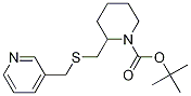 2-(Pyridin-3-ylMethylsulfanylMethyl
)-piperidine-1-carboxylic acid tert
-butyl ester Struktur